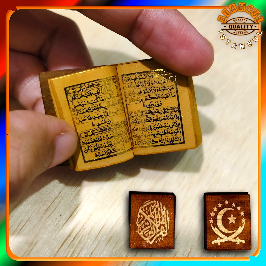 Stambul Al-Qur'an tinta emas tanpa wadah