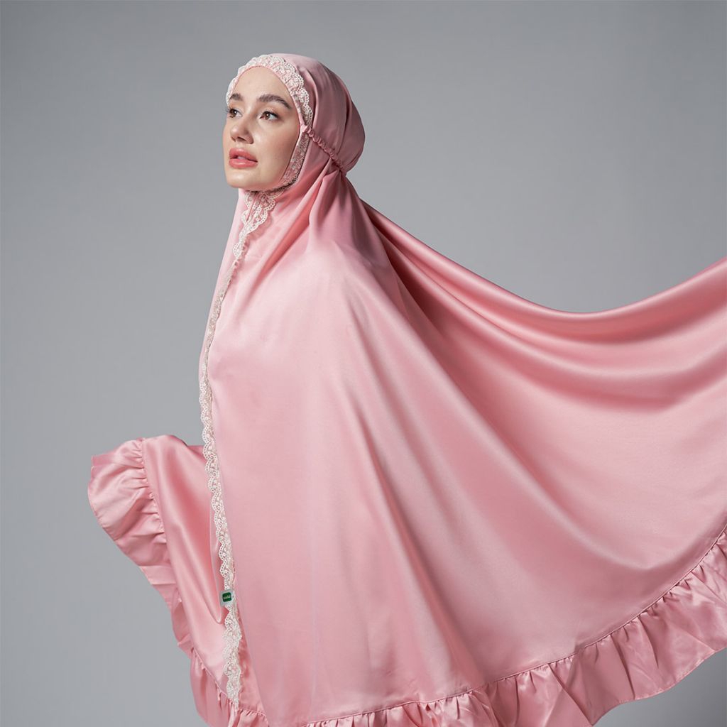 Tatuis Mukena Abhinaya Bahan Satin Velvet Premium yang Dingin