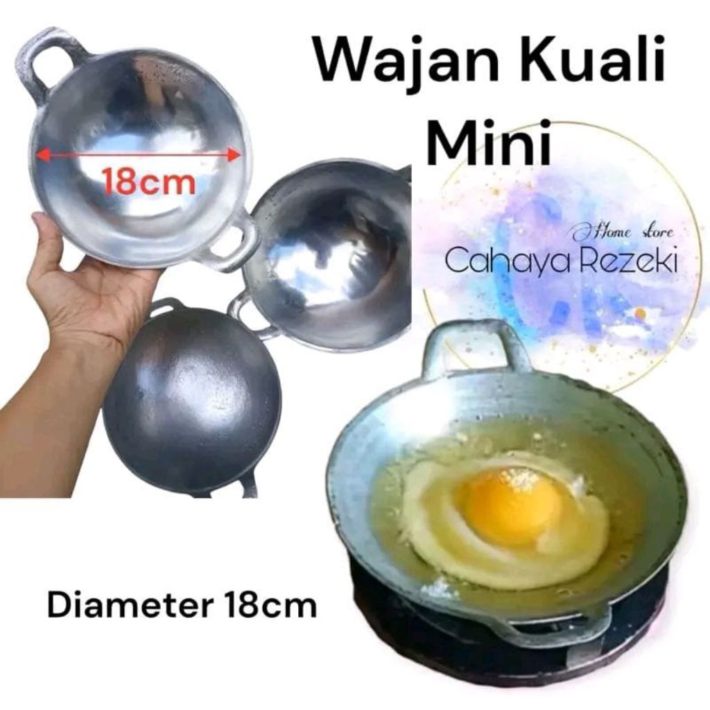 Wajan Mini / Wajan Serubi / Wajan Alumunium Mini Kecil Serabi / wajan batik Kitchenware Aluminium