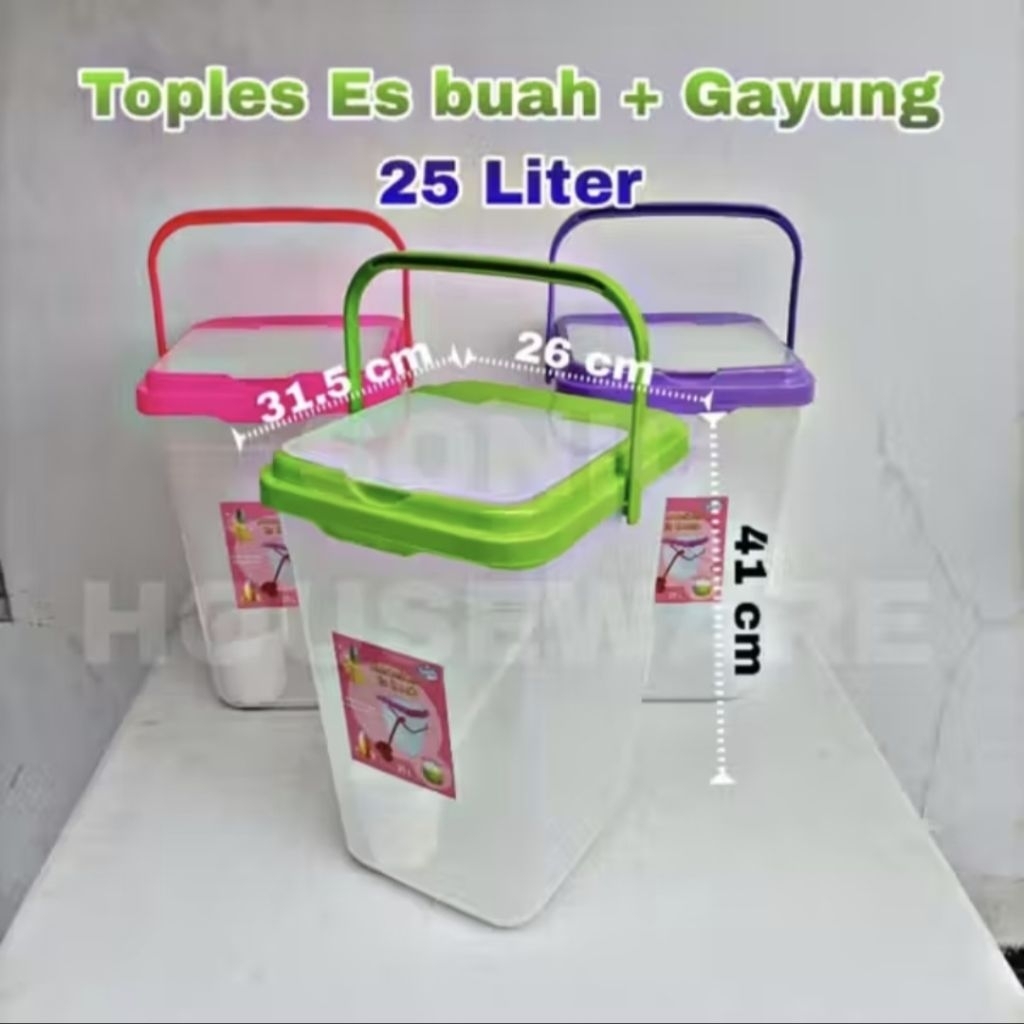 Lovenia - Toples Es Buah Lovenia 15L 25L + Gayung / Toples Air / Toples Es Buah