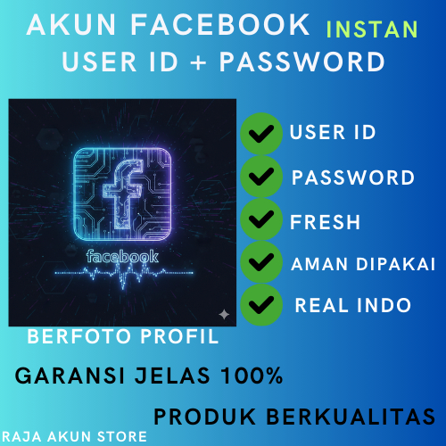 AKUN FACEBOOK FRESH USER ID + PASSWORD AMAN