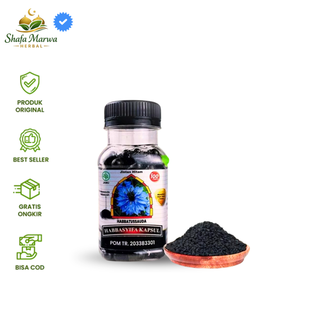 Habbasyifa Serbuk 210 Kapsul Serbuk Habbatussauda Murni Habasyi Jinten Hitam l Kapsul