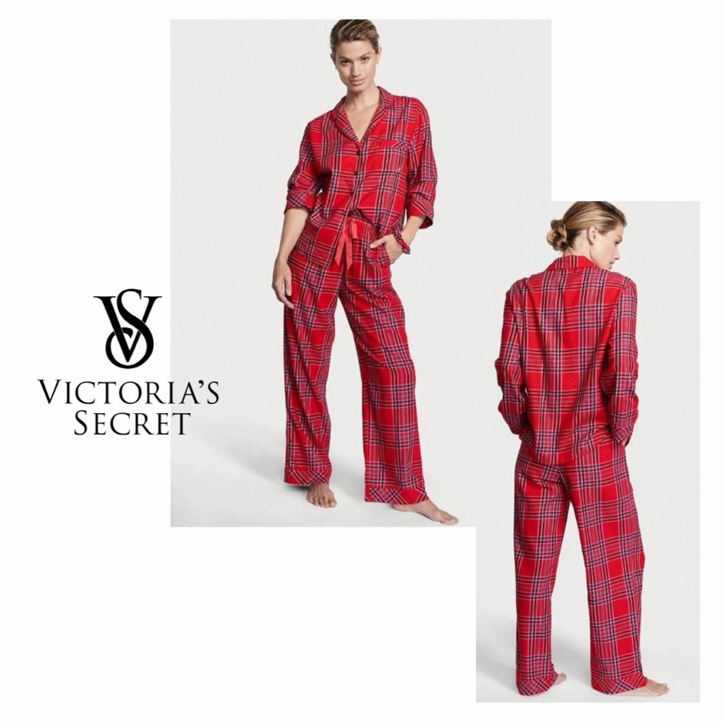 Pajamas Victoria Secret (VS) Flanel Set Long