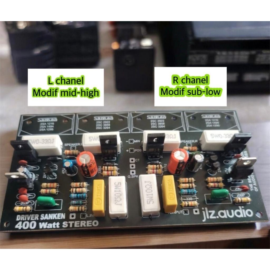 Driver Sanken 400 watt stereo(2 channel) modif
