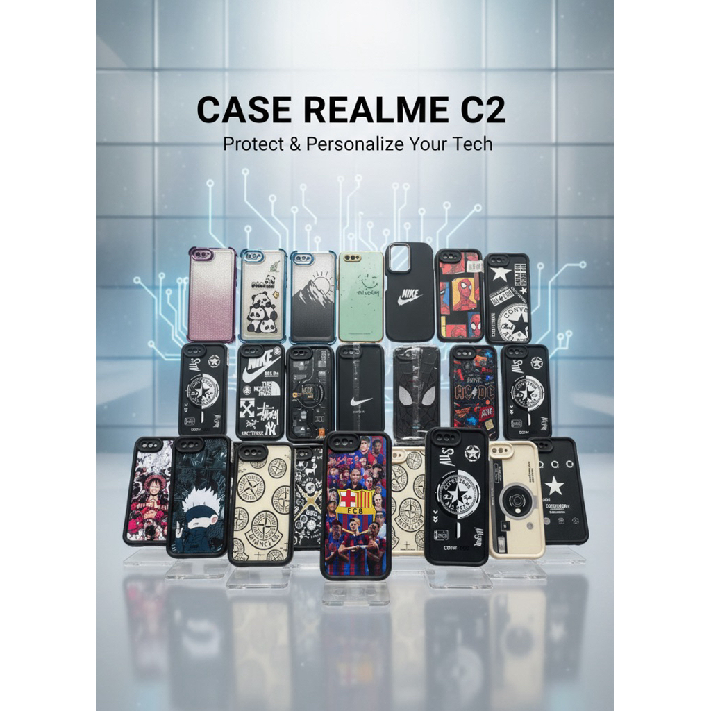 Case Realme C2 Oppo A1k Softcase Karakter Kartun Lucu Casing HP Realme C2 Silikon Motif Aesthetic Mu