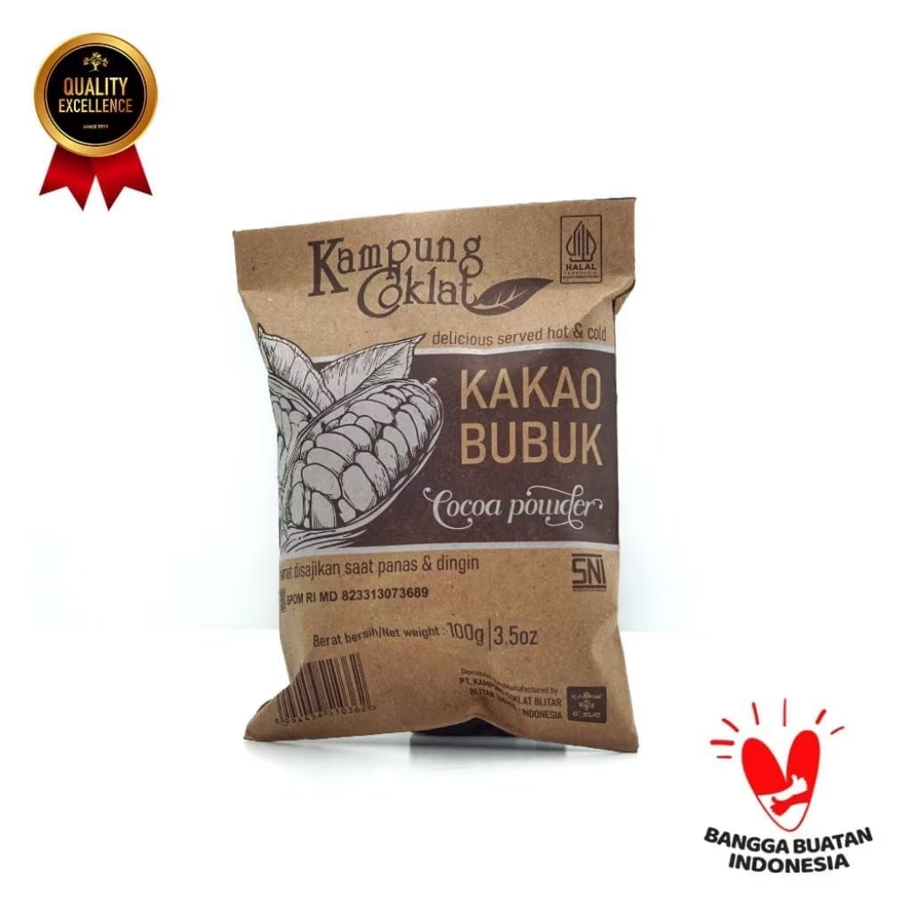 Bubuk Coklat Murni 100gr Kampung coklat Blitar