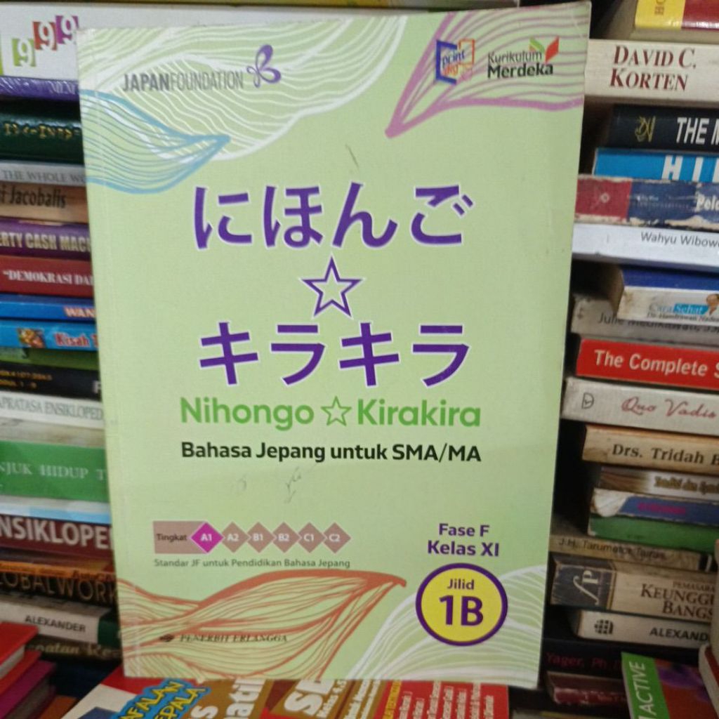 Nihongo Kirakira Bahasa Jepang untuk SMA kelas 11 1B kurikulum merdeka Erlangga original bekas