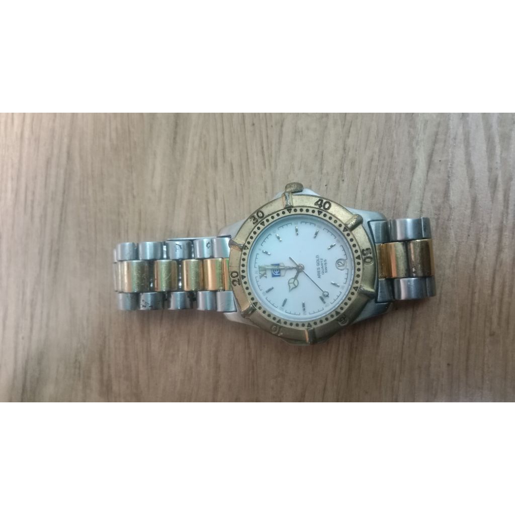 jam tangan aries gold swiss