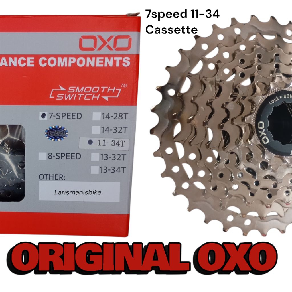 sprocket oxo frewheel oxo 7speed 11-34T cassette original