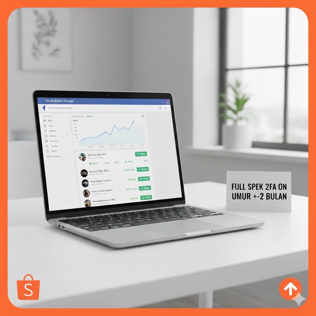 Akun FB Iklan Umur 2 Bulan (Aged) Full Spek + 2FA Aktif Bergaransi