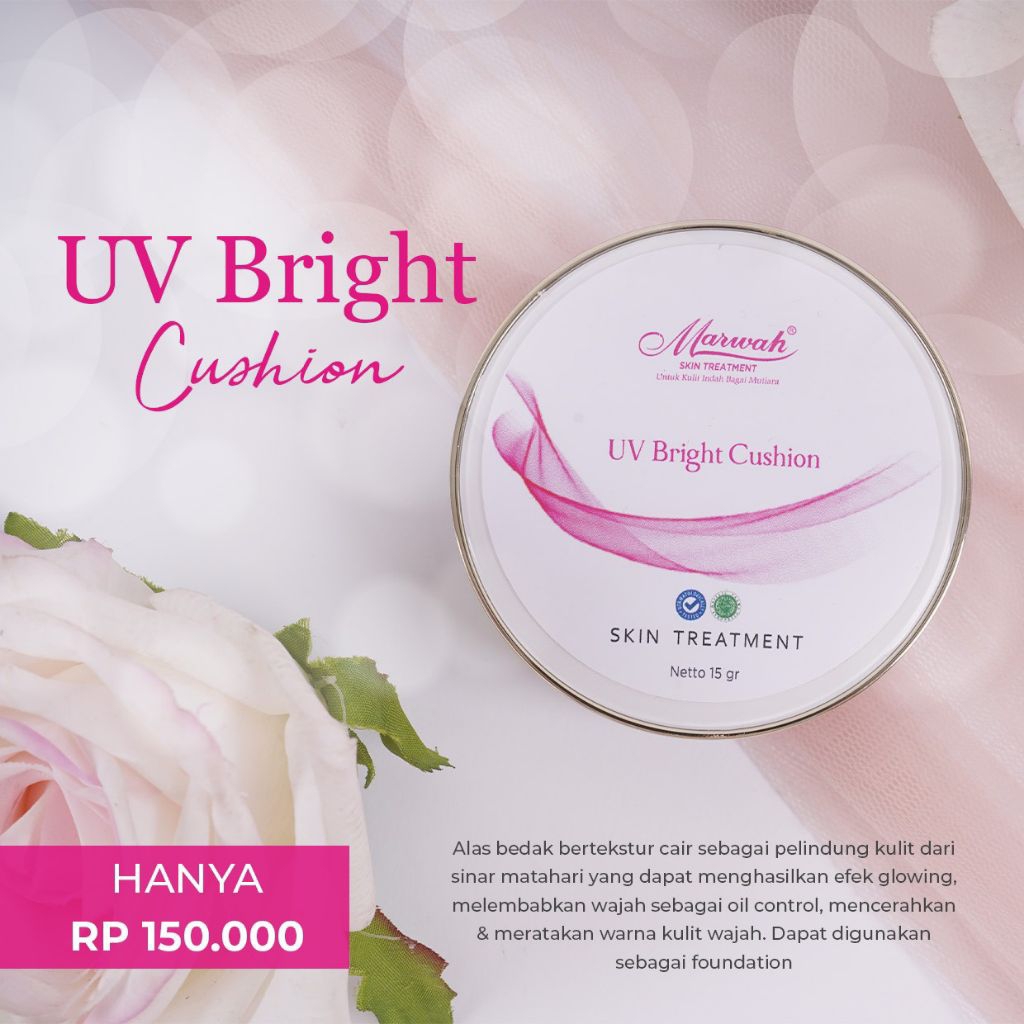 MARWAH VARIAN LOOSE POWDER ( BEDAK TABUR KN KL ACNE ) UV BRIGHT CUSHION / WHITENING POWDER / GLOWING