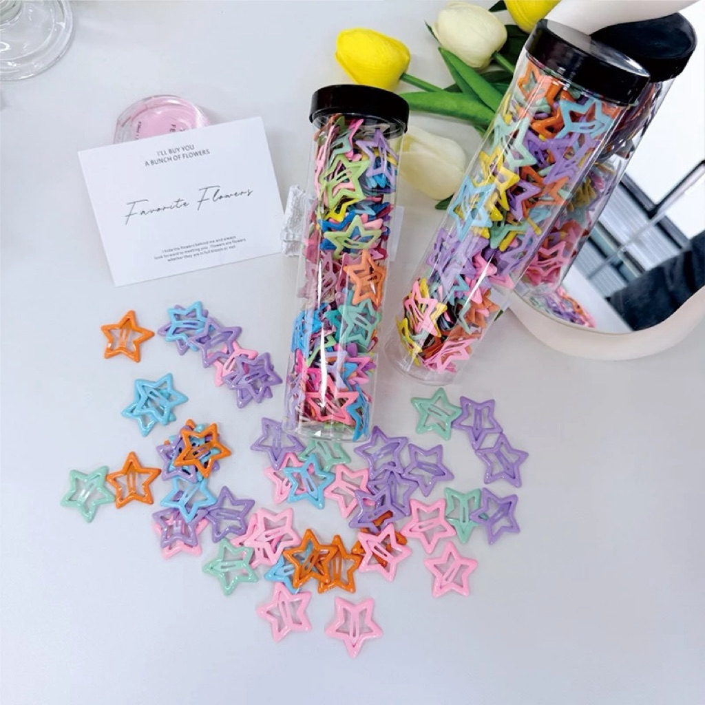 JEPIT RAMBUT MOTIF BINTANG KOREA ISI 5pcs / JEPIT RAMBUT BINTANG / JEPIT RAMBUT / JEPIT RAMBUT KOREA