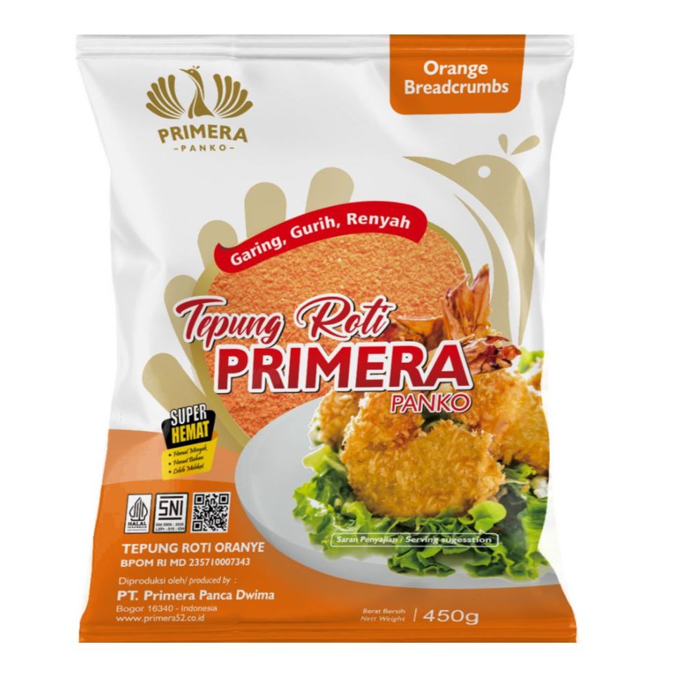 Primera Tepung Roti Orange 450 Gr