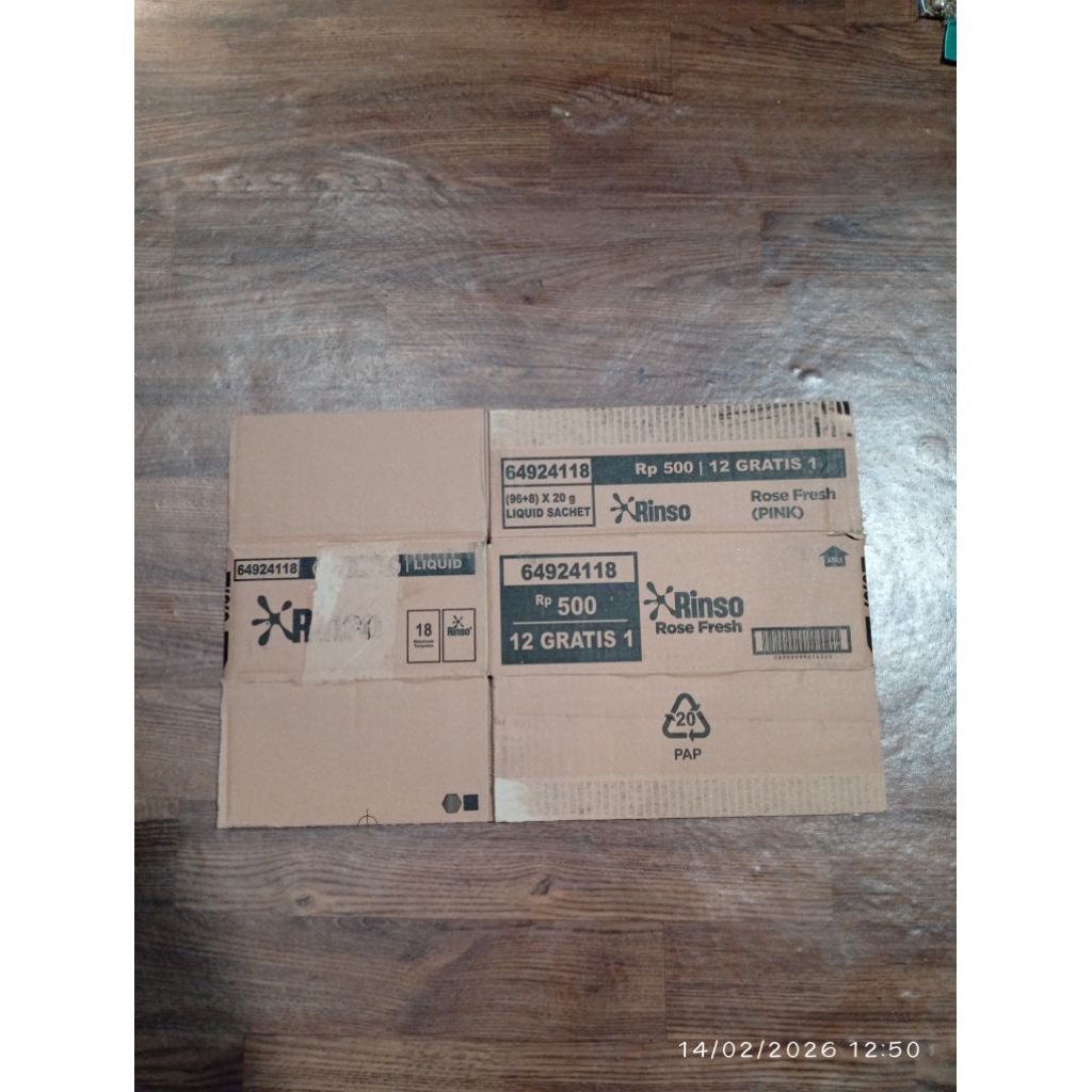 KARDUS BEKAS RINSO KARDUS BEKAS TEBAL KARDUS RINSO TEBAL