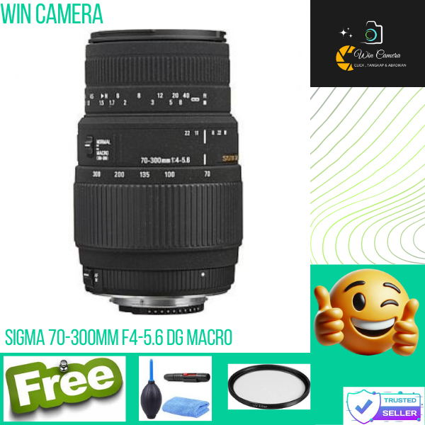 Lensa Sigma 70-300mm f4-5.6 DG Macro / sigma 70-300 for canon