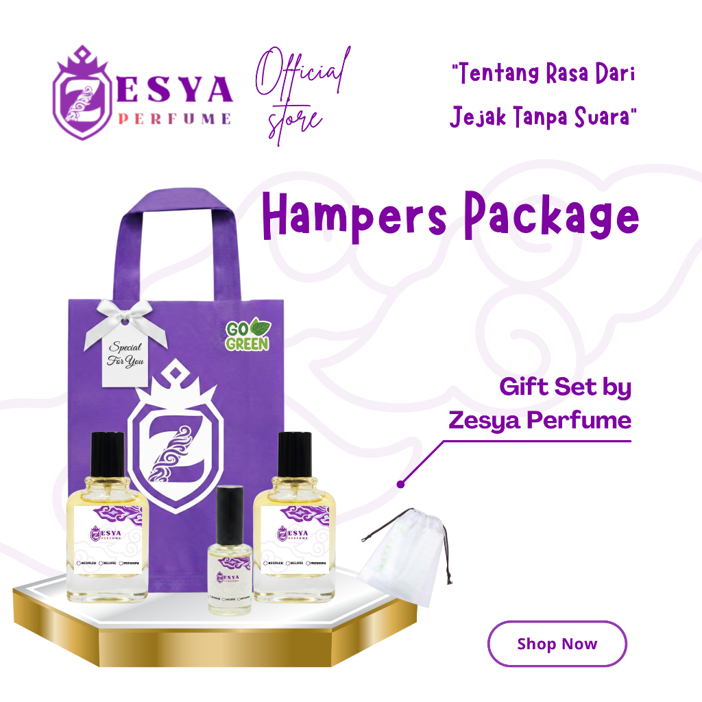 ZESYA Hampers Parfum Exclusive Gift Set-Gift Set 3 Botol+Totebag+Gift Card-Hampers Parfum-Gift Set P