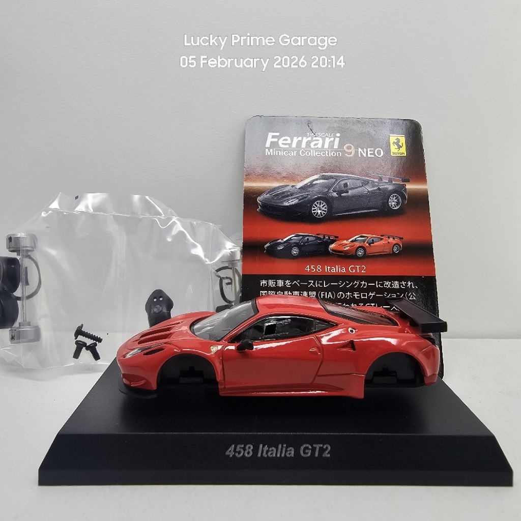 Kyosho ferrari 458 italia GT 2 edisi ferrari minicar seri 9 neo