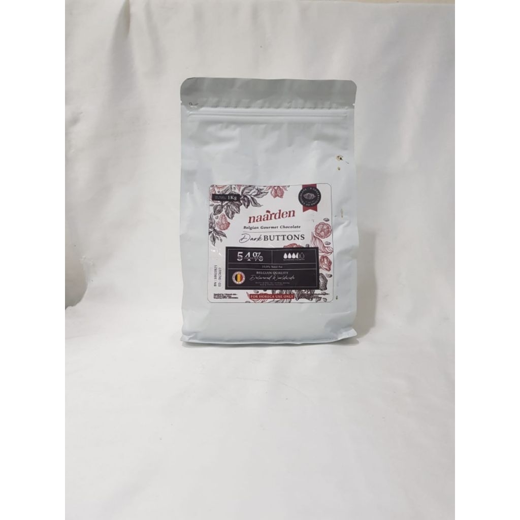 Naarden Dark Chocolate 54%1kg(button)