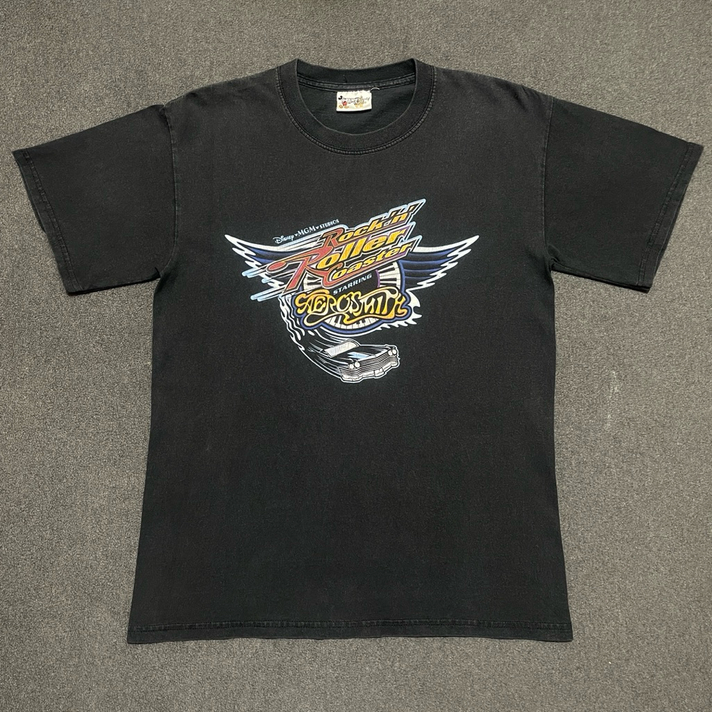 Kaos Vintage Disney Aerosmith Rock The World - M