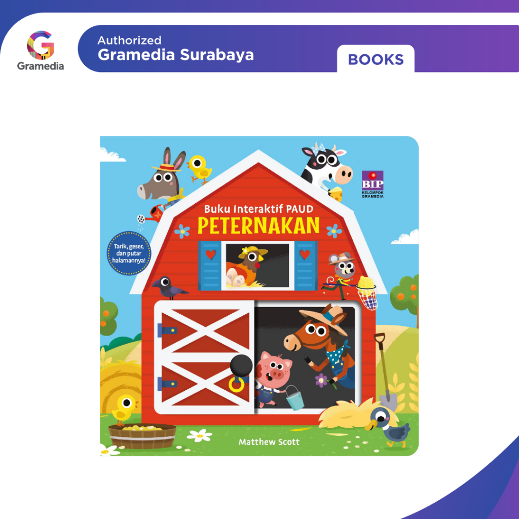 Gramedia Surabaya - Buku Interaktif PAUD: Peternakan