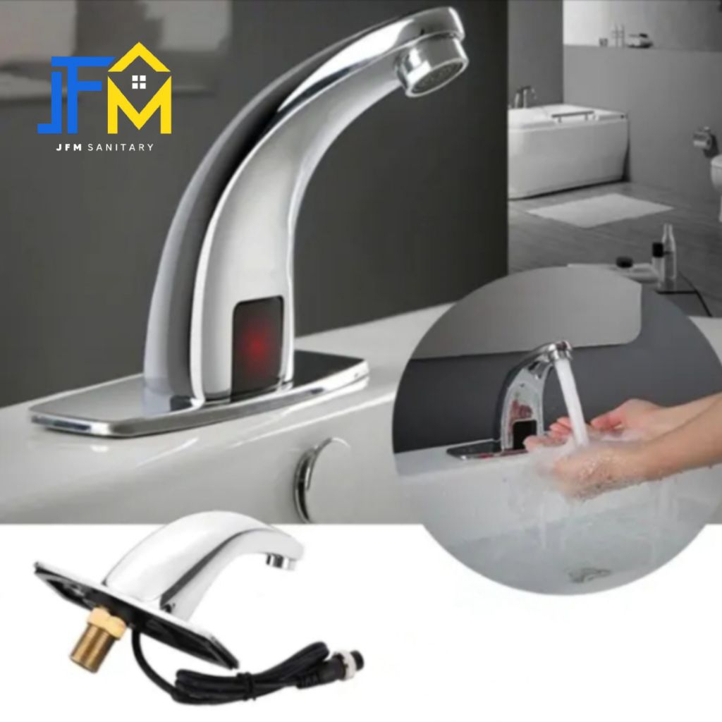 Kran Wastafel Sensor Automatic / Keran Air Cuci Tangan Otomatis Model Toto