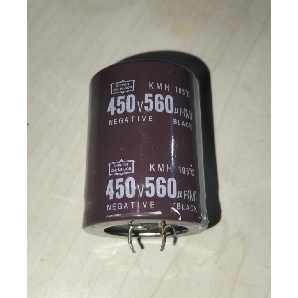 ELCO 450V 560UF T 4.5CM D 3.5CM BEKAS