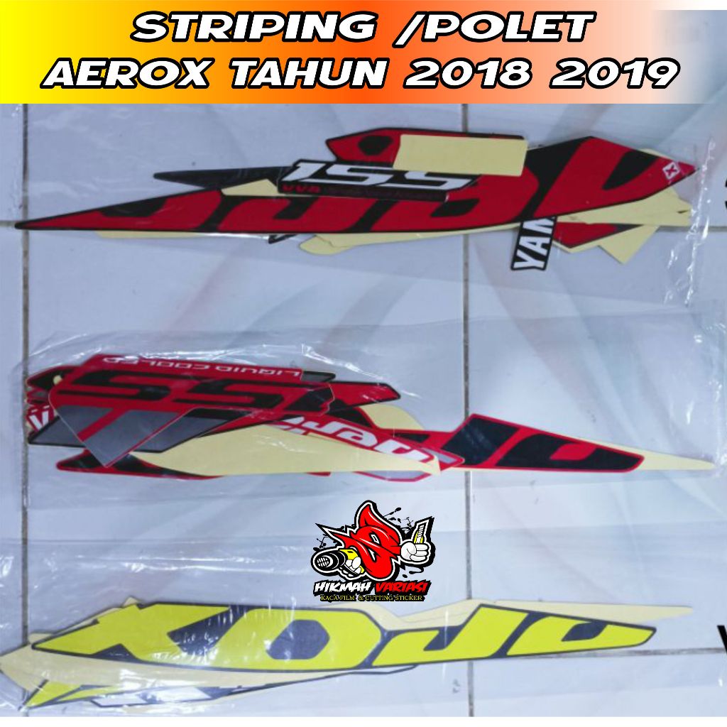 Motif Original Striping Stiker Aerox 155 2019 / lis bodi motor aerox new aerox 155 COD