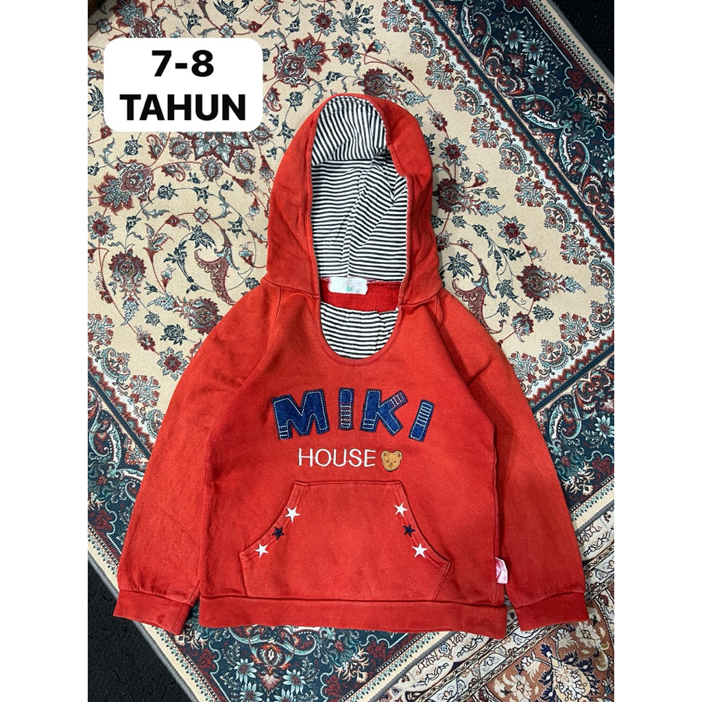 7-8 TAHUN HOODIE ANAK MIKI HOUSE JAKET SWEATER ANAK ANAK
