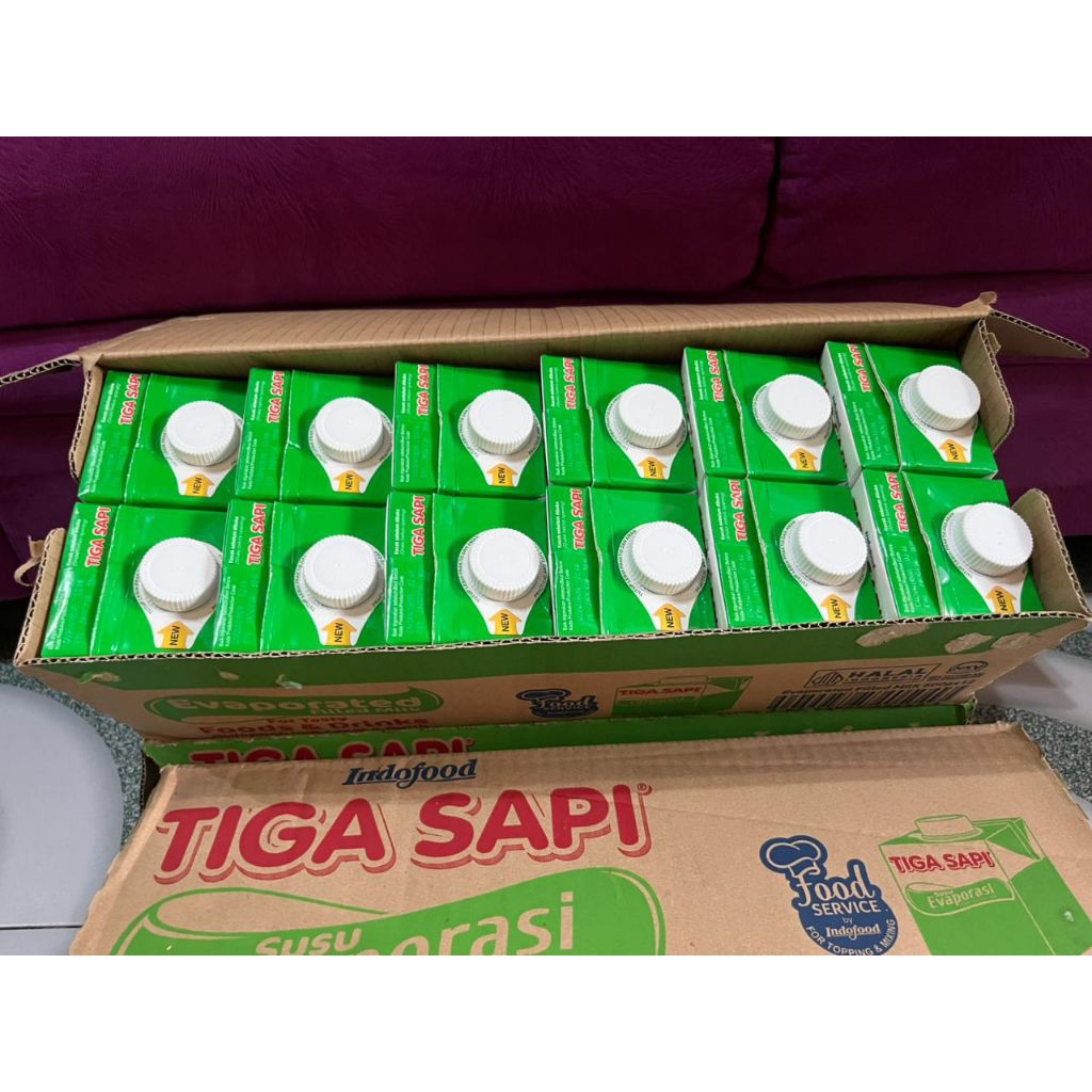 Evaporasi Tiga Sapi Sidoarjo 1 Dus Isi 12 Original
