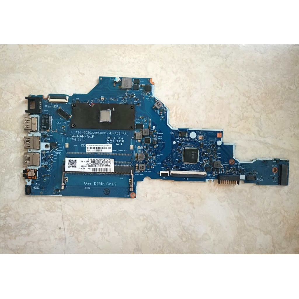 Motherboard Laptop HP 14-CK 14-CF N4000 + No Display