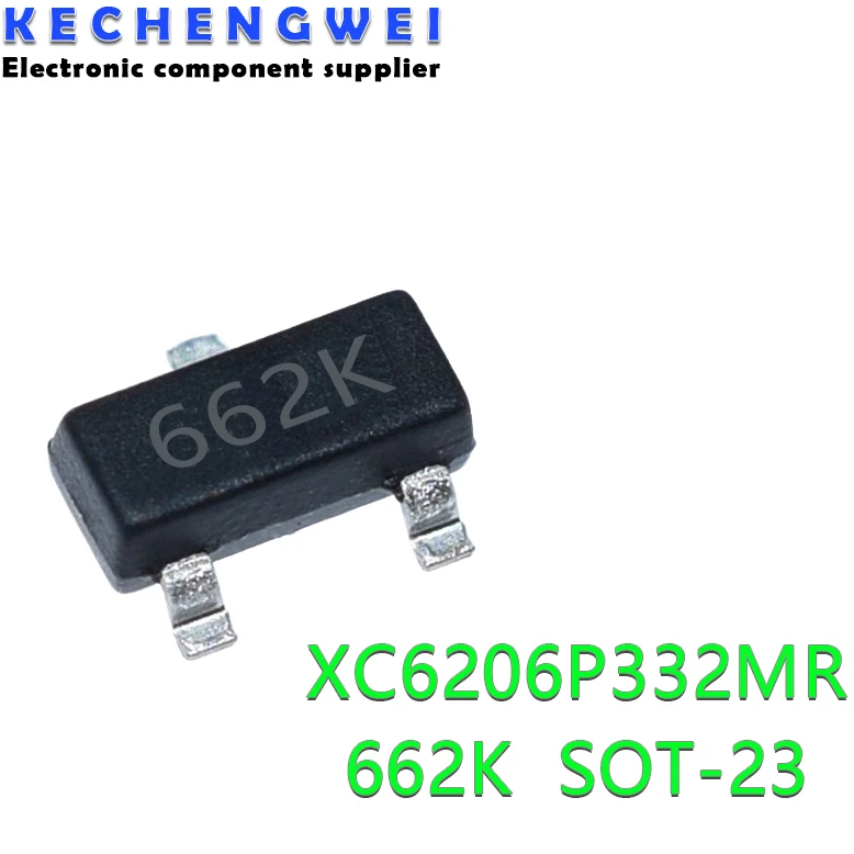 IC XC6206P332MR LDO Voltage Regulator 3.3V SOT-23 XC6206 Original Berkualitas