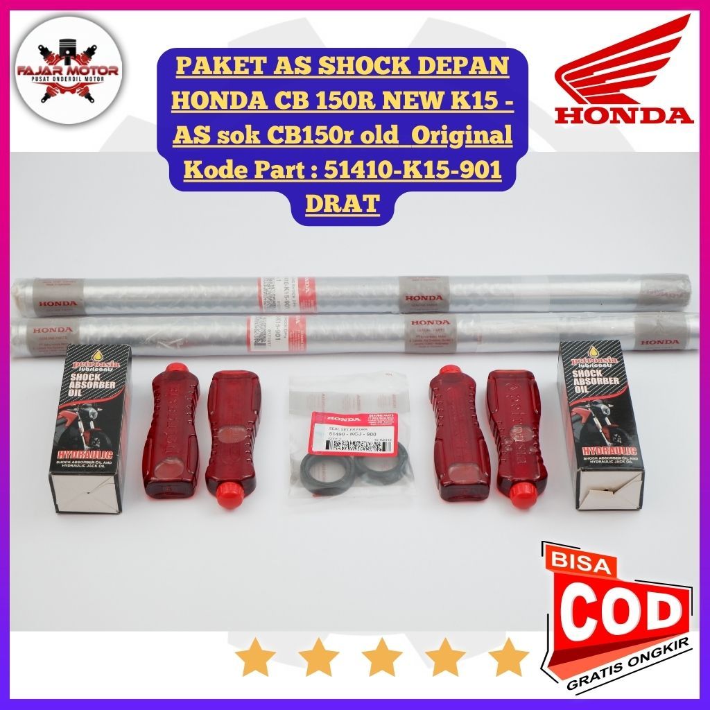 PAKET AS SHOCK DEPAN HONDA CB 150R NEW K15 - AS sok CB150r old - AS SHOK ORI CB 150 STREET FIRE