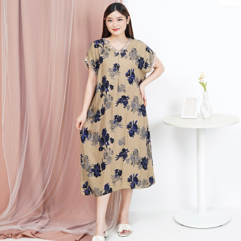 Daster Rayon jumbo busui kekinian ld 110 - 130
