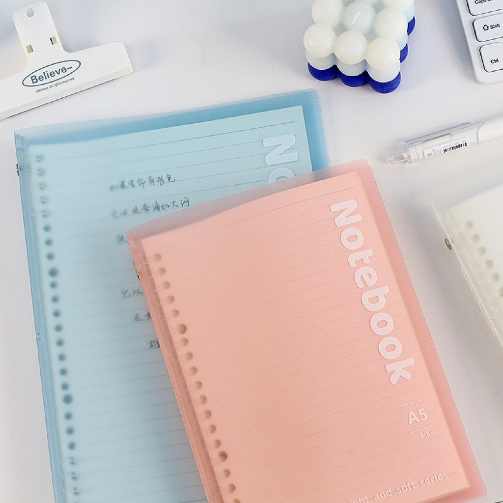 Binder Pastel Notebook Series A5/Binder Transparan Pastel