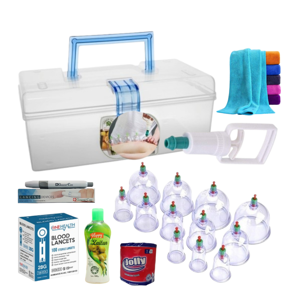 Alat Bekam Lengkap Jarum Kop Angin isi 6 - 12 / Alat bekam murah / Alat kop murah/Alat Kop Lengkap