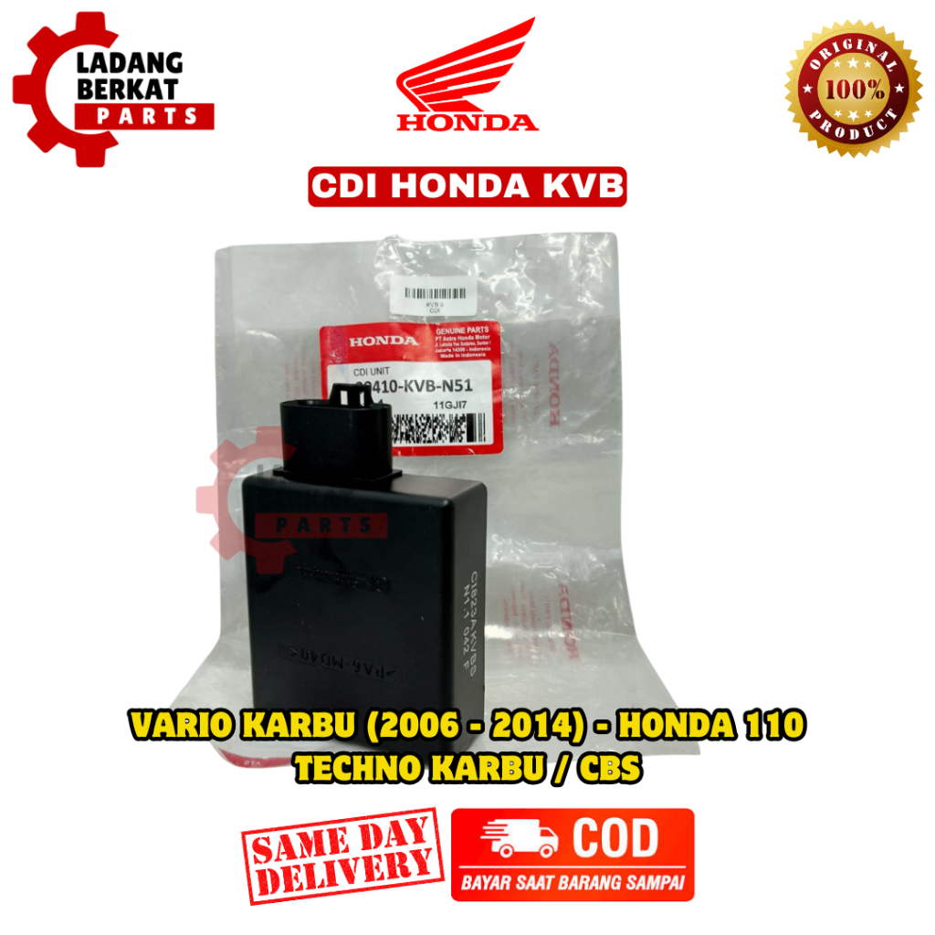 CDI ORIGINAL HONDA KVB | MOTOR VARIO KARBU (2006 - 2014), VARIO 110 TECHNO KARBU / CBS