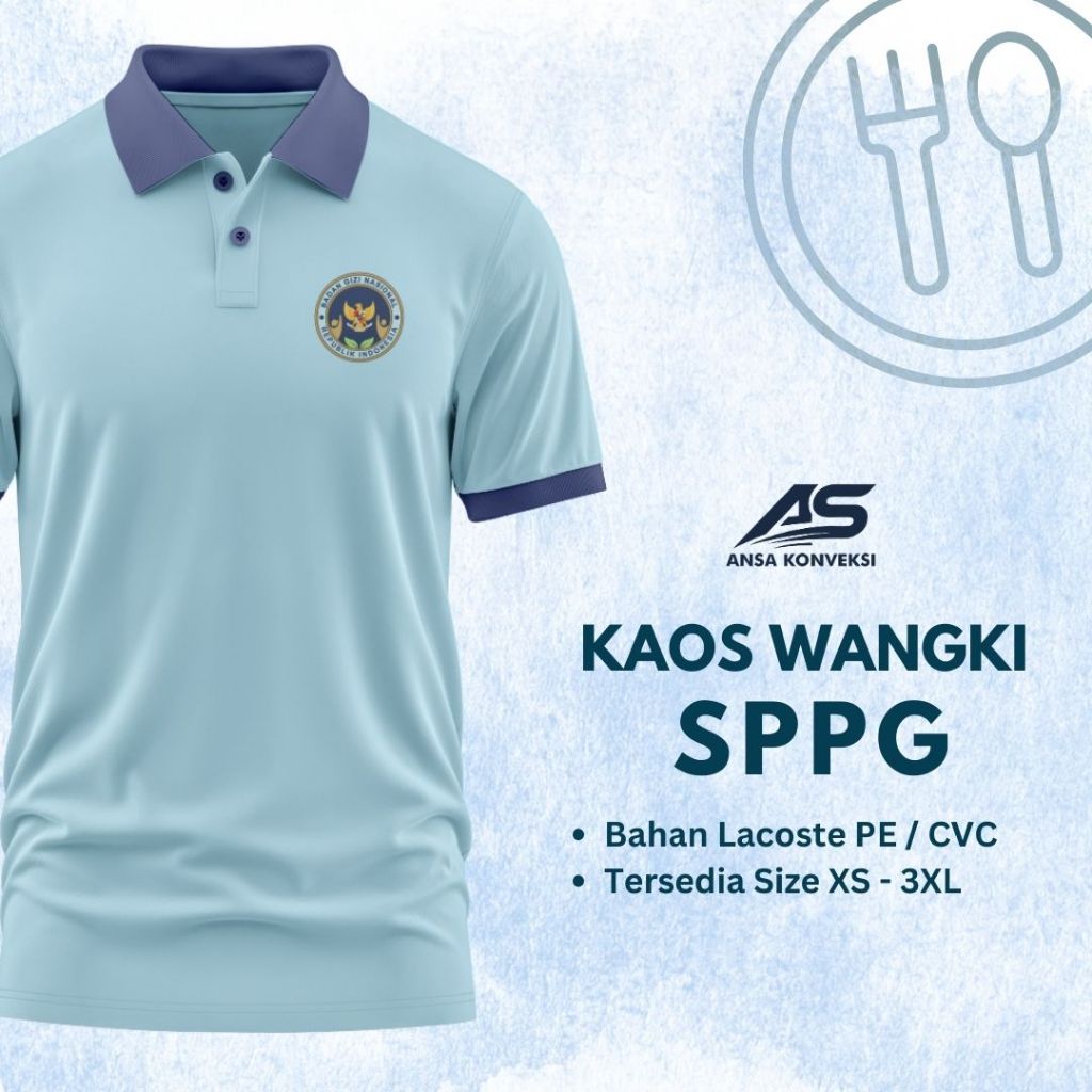 ATASAN SATUAN SPPG | SABLON BAJU SPPG | BAJU KAOS MBG | ATASAN MBG | WANGKI SABLON SPPG | BAJU SABLO