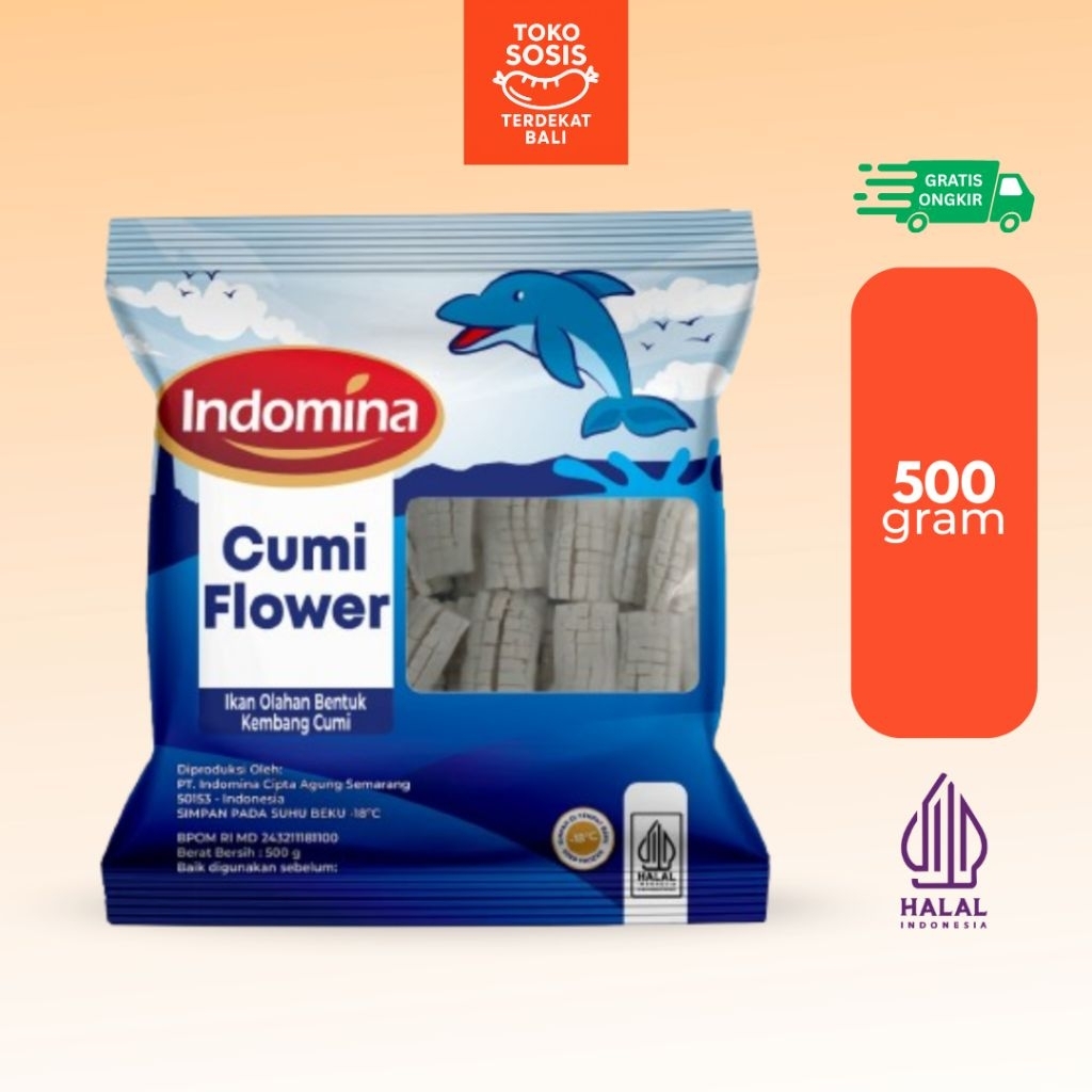 Indomina Cumi Flower 500 gram | Ikan Olahan Bentuk Kembang Cumi