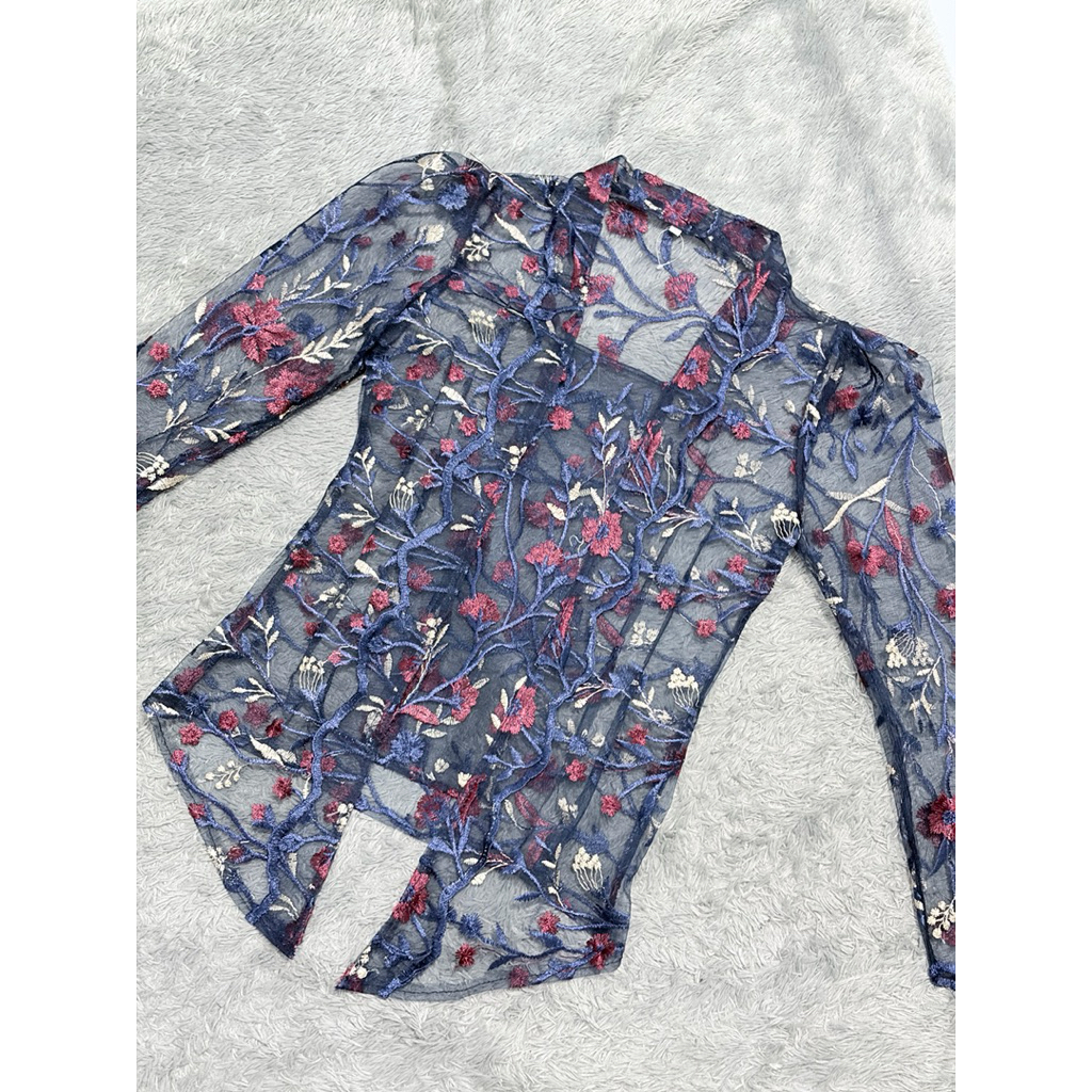 Preloved Kebaya Navy Modern/ Kebaya Kutubaru