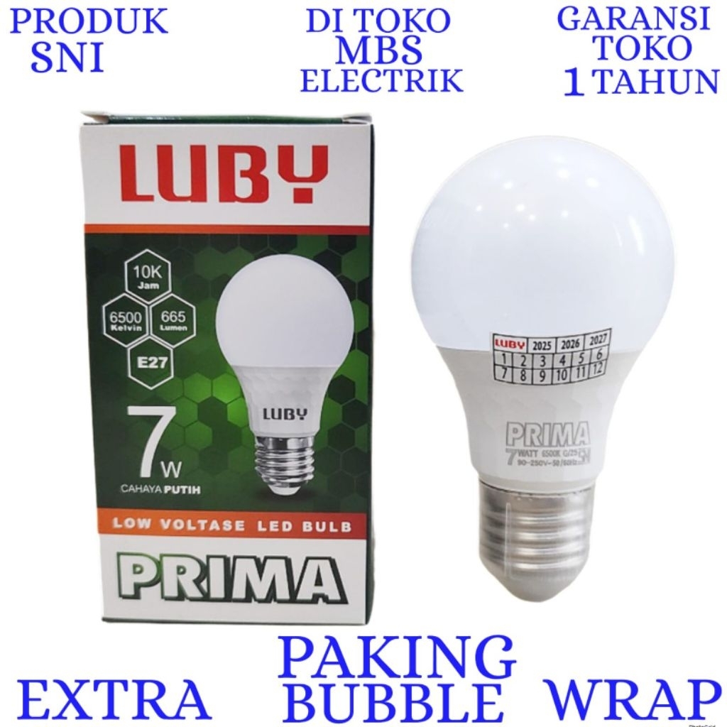 BOHLAM LED LUBY / LAMPU LED LUBY PRIMA 7W