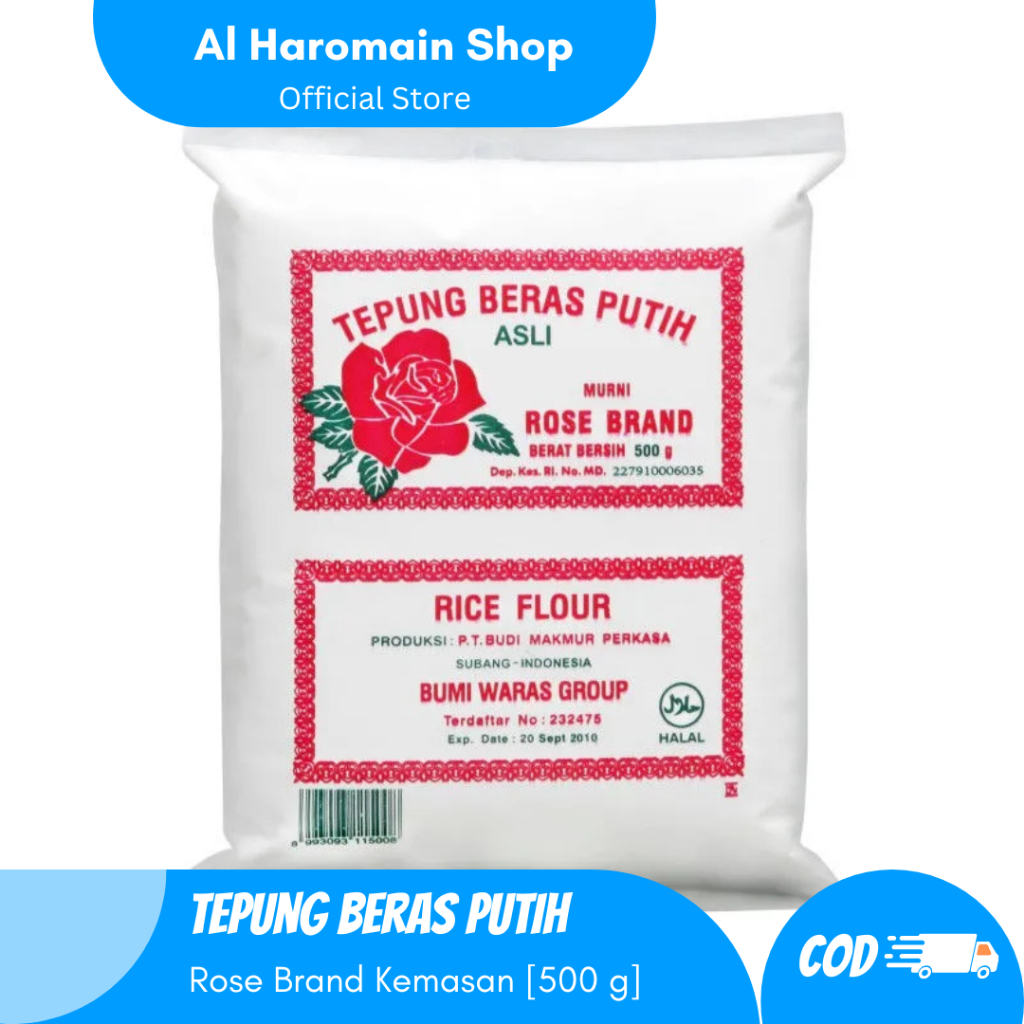 Tepung Beras Putih Rose Brand Kemasan 500 Gram / Tepung Beras 500 Gram / Tepung Beras RoseBrand
