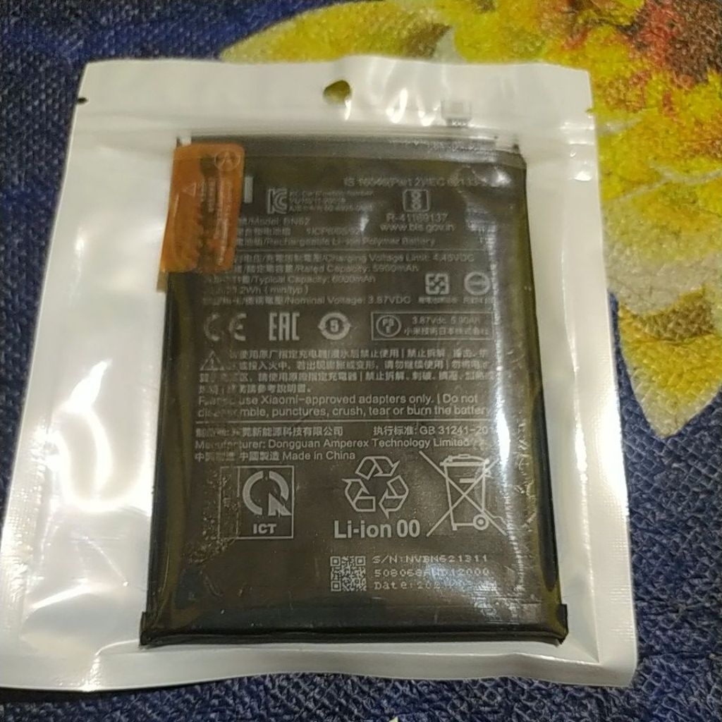 batre redmi 9t bn62