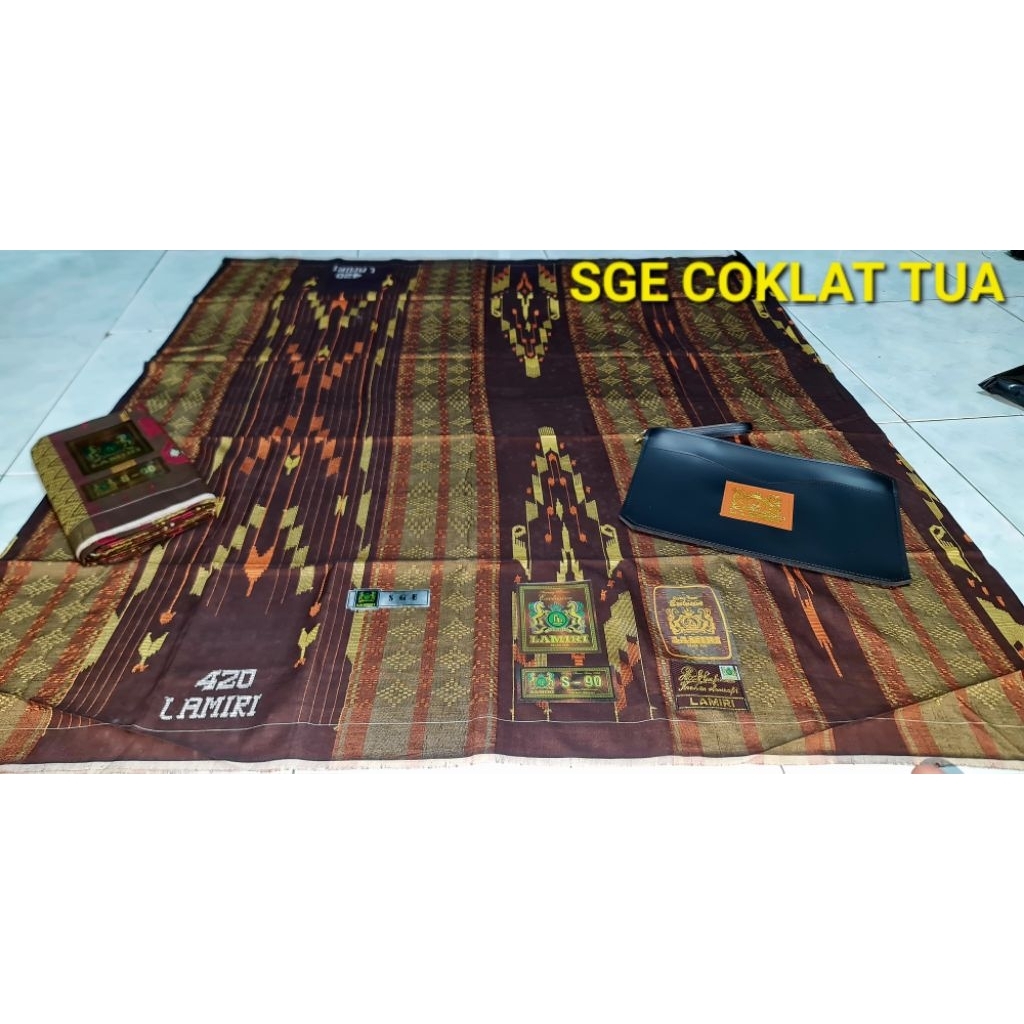 sarung LAMIRI SGE full  songket sutra