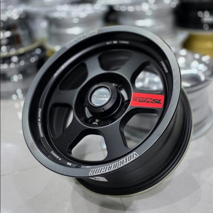 Velg racing ring 17 VOLKRAYS TE37 XT velg r17 Lebar 8 Ofset 0 Hole 6X139.7 pajero Hilux velg racing 