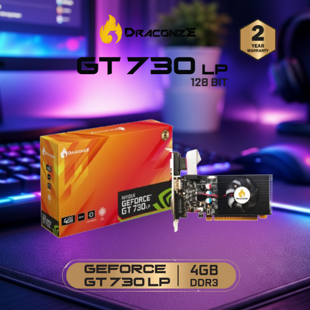 VGA DRACONZE GT 730 4GB DDR3 128Bit GAMING VGA ORI
