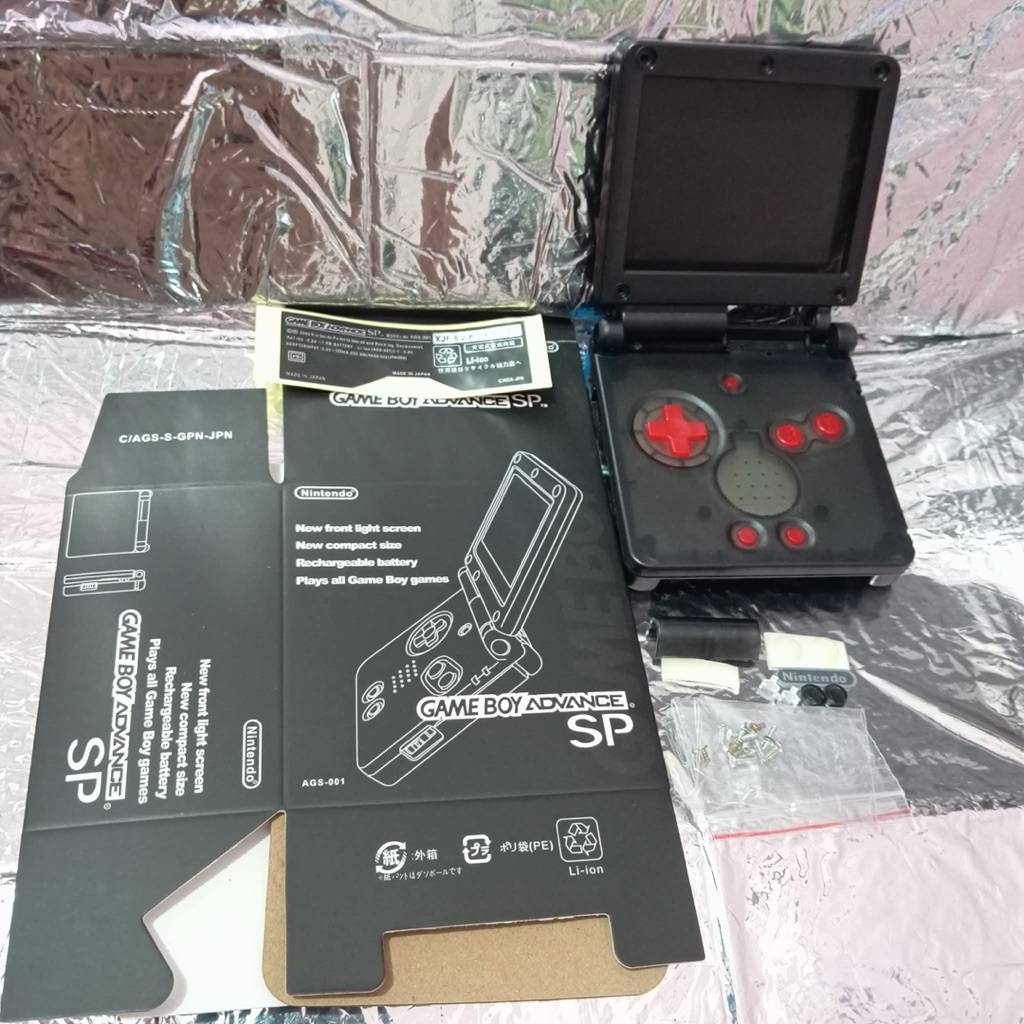 CASING NINTENDO GAME BOY ADVANCE TRANSPARAN HITAM SP CASING GAMEBOY ADVANCE SP GBA ADVANCE SP