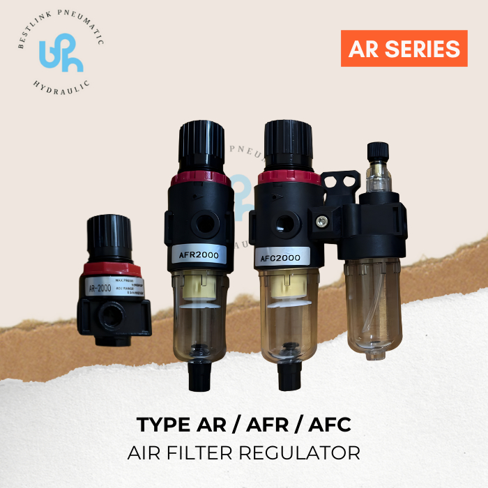 Air Filter Regulator / Pengatur Tekanan Udara AR Series / AR2000 AFR2000 AFC2000 / AR2000+Coupler AF