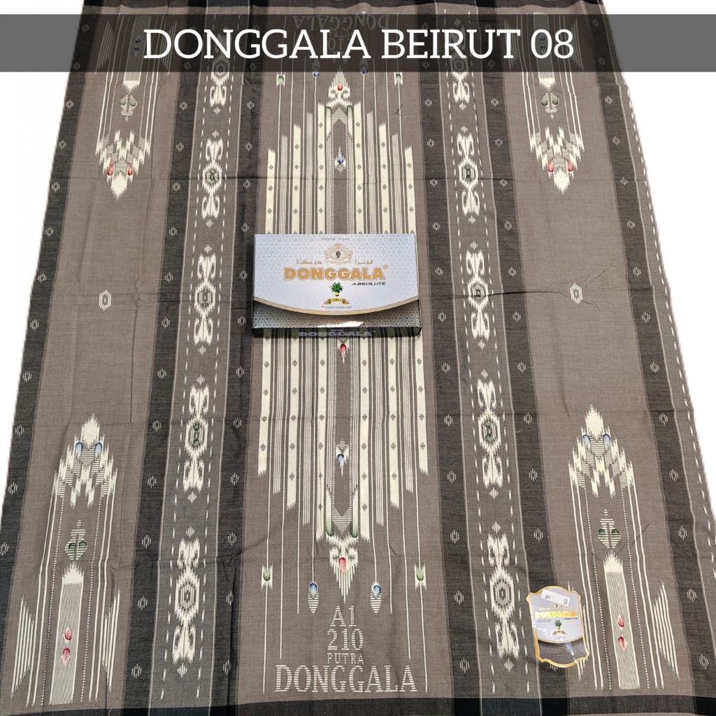 Donggala Sarung Tenun Donggala Hitam asli  Halus  Putih  Katun Original produk 100%