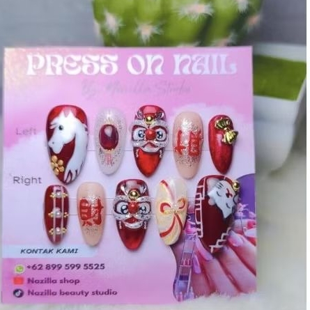 press on nail imlek 2026