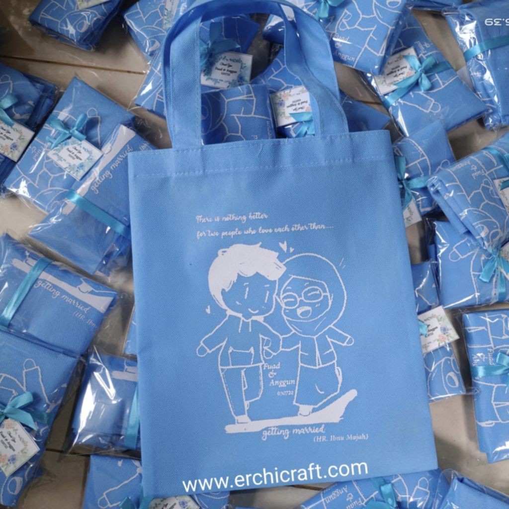 undangan tas spunbond uk 25x30cm